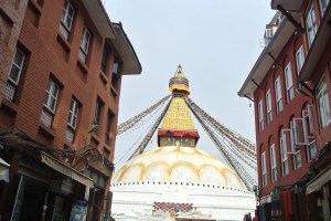 Like a Final Boss in Shinobi the Stupa found us out!