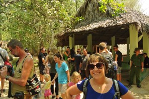 Karen is sooo excited to be in a big tour group!