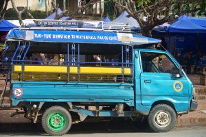 The street was too narrow for the tuk tuk